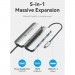 Vention Концентратор Vention USB 3.1 Type-C to HDMI 4K60Hz/USB 3.0x3/PD 100W 5-in-1 (TQDHB)