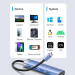 Vention Концентратор Vention USB 3.1 Type-C to HDMI/USB 3.0x3/PD 100W Blue Aluminum Alloy Hub 5-in-1 (TGESB)