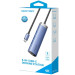Vention Концентратор Vention USB 3.1 Type-C to HDMI/USB 3.0x3/PD 100W Blue Aluminum Alloy Hub 5-in-1 (TGESB)