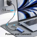 Vention Концентратор Vention USB 3.1 Type-C to HDMI/USB 3.0x3/PD 100W Blue Aluminum Alloy Hub 5-in-1 (TGESB)