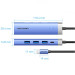Vention Концентратор Vention USB 3.1 Type-C to HDMI/USB 3.0x3/PD 100W Blue Aluminum Alloy Hub 5-in-1 (TGESB)