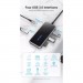 Vention Концентратор Vention USB 3.1 Type-C to 4хUSB 3.0/PD 87W 5-in-1 Gray Mirrored Surface (TFDHB)