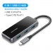 Vention Концентратор Vention USB 3.1 Type-C to 4хUSB 3.0/PD 87W 5-in-1 Gray Mirrored Surface (TFDHB)