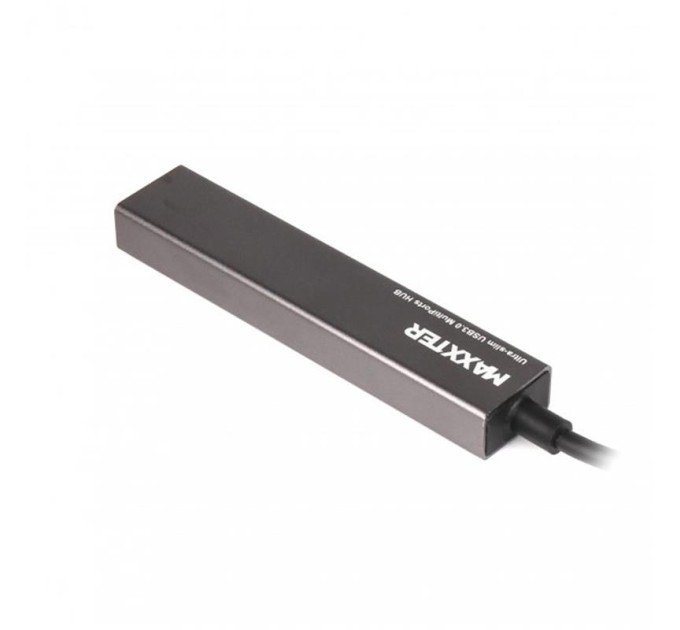Maxxter Концентратор USB Type-C Maxxter 4хUSB3.0 Dark Grey (HU3C-4P-02)