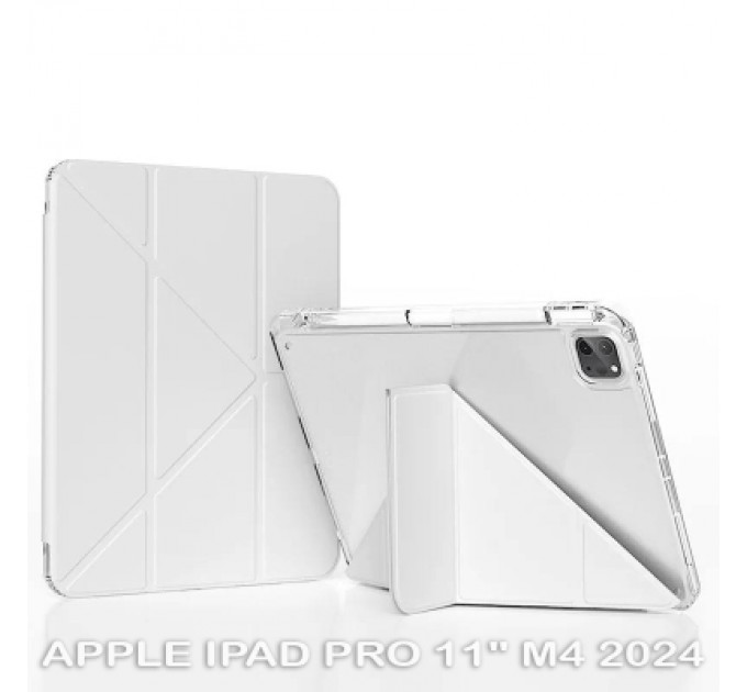 BeCover Чохол до планшета BeCover Ultra Slim Origami Transparent Apple iPad Pro 11" M4 2024 Gray (711690)