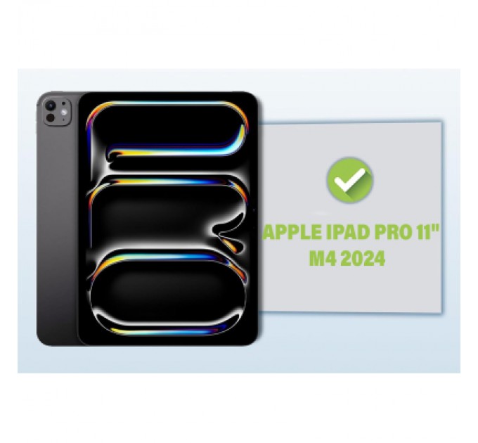 Чохол до планшета BeCover Tri Fold Hard Apple iPad Pro 11" M4 2024 Dark Green (711727)