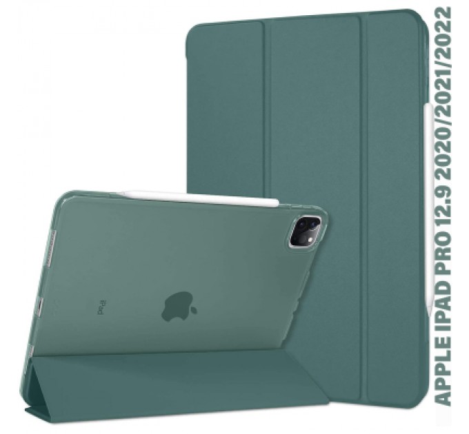 BeCover Чохол до планшета BeCover Tri Fold Hard Apple iPad Pro 12.9 2020/2021/2022 Dark Green (711720)