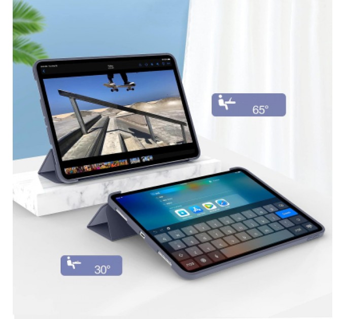 Чохол до планшета BeCover Tri Fold Soft TPU Silicone Apple iPad Pro 12.9 2020/2021/2022 Purple (711739)