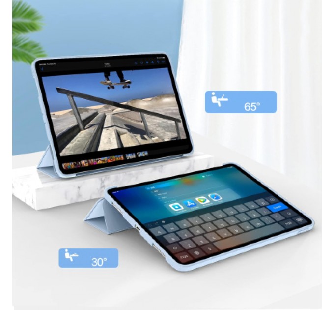 BeCover Чохол до планшета BeCover Tri Fold Soft TPU Silicone Apple iPad Pro 13" M4 2024 Light Blue (711753)