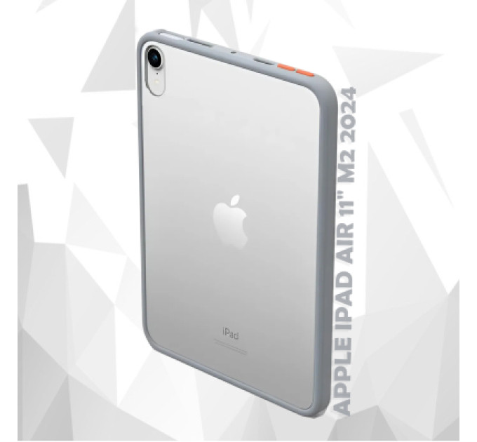 BeCover Чохол до планшета BeCover Transparancy Shell Edge Gray Apple iPad Air 11" M2 2024 (711686)