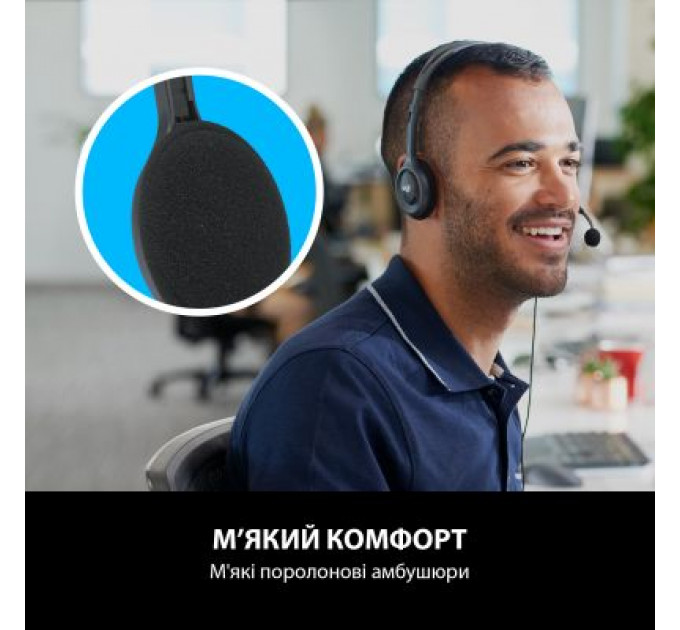 Навушники Logitech H110 Stereo Headset with 2*3pin jacks (981-000271)