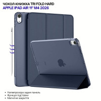 Чохол до планшета BeCover Tri Fold Hard Apple iPad Air 11" M4 2026 Deep Blue (715243)