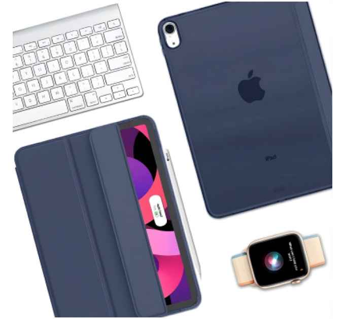 BeCover Чохол до планшета BeCover Tri Fold Hard Apple iPad Air 11" M4 2026 Deep Blue (715243)