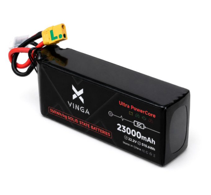 Vinga Акумуляторний блок Vinga 350Wh/kg 23Ah 6S 22.2V 5C XT90S (V-350-23Ah-6S-5C)