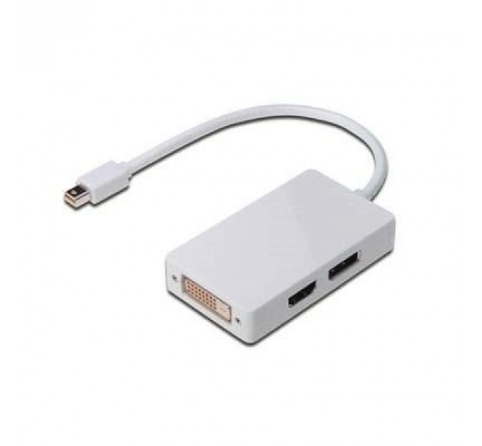 Перехідник mini DisplayPort to DisplayPort-HDMI-DV Digitus (AK-340509-002-W)