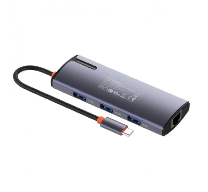 ColorWay Порт-реплікатор ColorWay Docking Station USB-C 6-в-1 Type C PD 100W/USB3.0х3/USB2.0/RJ45 (CW-HUB03)