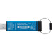 Kingston USB флеш накопичувач Kingston 128GB IronKey Keypad 200 AES-256 Encrypted Blue USB 3.2 (IKKP200/128GB)