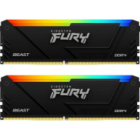 Модуль пам'яті для комп'ютера DDR4 16GB (2x8GB) 3200 MHz Beast RGB Kingston Fury (ex.HyperX) (KF432C16BB2AK2/16)