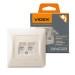 Videx Комп'ютерна розетка Videx BINERA CAT6 + CAT6 подвійна кремова (VF-BNSK2PC6-CR)