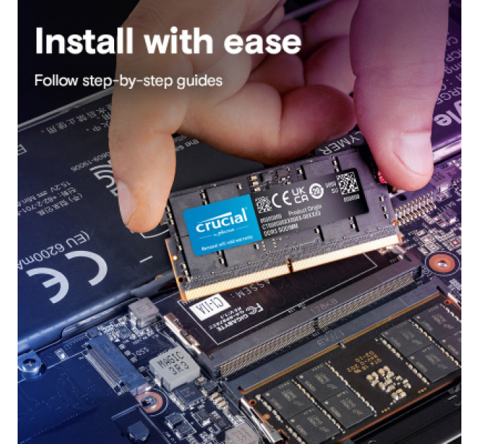 Micron Модуль пам'яті для ноутбука SoDIMM DDR5 16GB 5600 MHz Micron (CT32G56C46S5T)