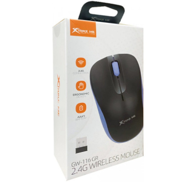 Xtrike ME Мишка Xtrike ME GW-116 Wireless Grey (GW-116GY)