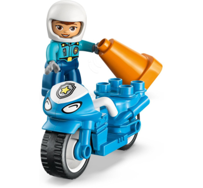 LEGO Конструктор LEGO DUPLO Town Синій поліцейський мотоцикл (10471)