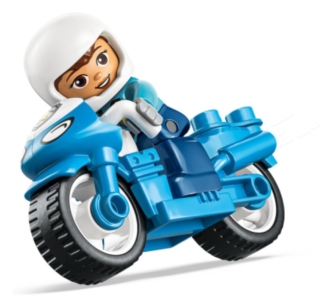 LEGO Конструктор LEGO DUPLO Town Синій поліцейський мотоцикл (10471)