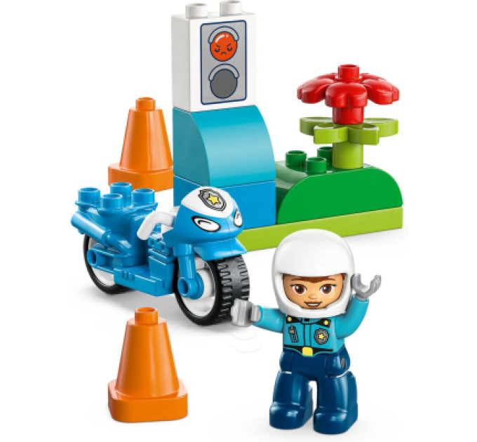 LEGO Конструктор LEGO DUPLO Town Синій поліцейський мотоцикл (10471)