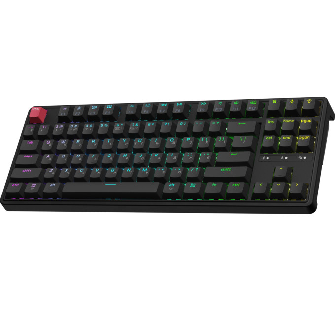 Keychron Клавіатура бездротова Keychron C3 Max Super Red Switch Black RGB (C3M-H1-UA)