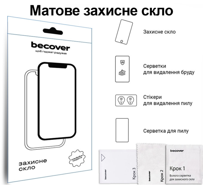 BeCover Захисне скло BeCover Matte Anti-Glare для Apple iPad Air 11" M4 2026 (715171)