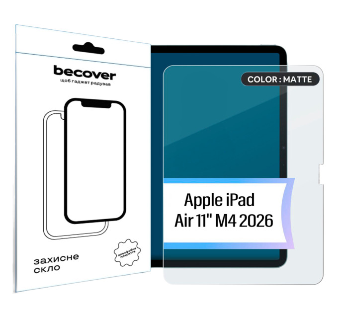 BeCover Захисне скло BeCover Matte Anti-Glare для Apple iPad Air 11" M4 2026 (715171)
