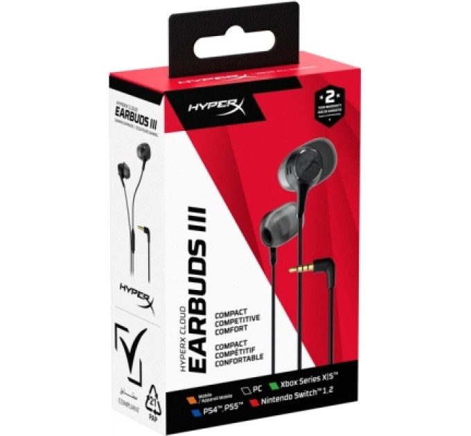 HyperX Навушники HyperX Cloud Earbuds III Wired Black (BN7R9AA)