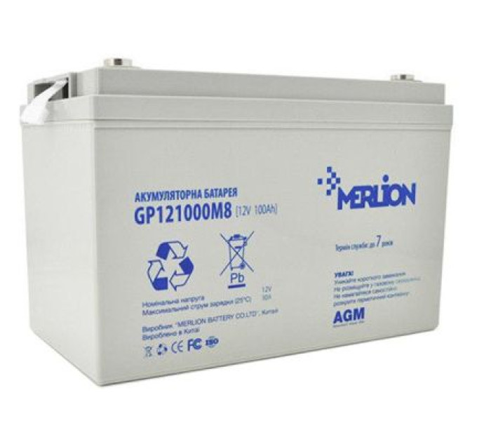 Merlion Батарея до ДБЖ Merlion 12V 100Ah (GP121000M8)