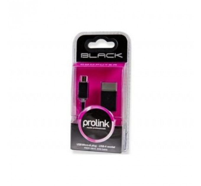 Перехідник OTG USB 2.0 AF to Micro 5P 0.15m Prolink (PB491-0015)