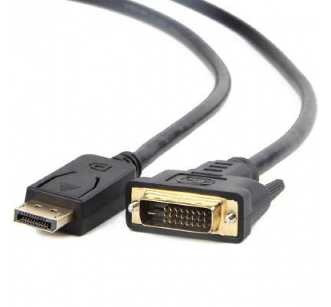 Кабель мультимедійний Display Port to DVI 24+1pin, 1.0m Cablexpert (CC-DPM-DVIM-1M)