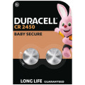 Duracell Батарейка CR 2450 спеціальна літієва типу таблетка 2450 3V, 2 шт. в упаковці Duracell (5012263)