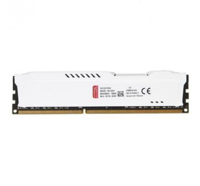 Модуль пам'яті для комп'ютера DDR3 8Gb 1600 MHz HyperX Fury White Kingston Fury (ex.HyperX) (HX316C10FW/8)