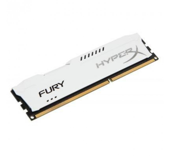Модуль пам'яті для комп'ютера DDR3 8Gb 1600 MHz HyperX Fury White Kingston Fury (ex.HyperX) (HX316C10FW/8)