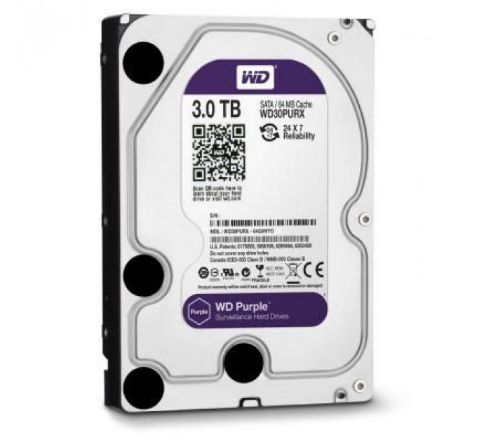 Жорсткий диск 3.5" 3TB WD (WD30PURX)