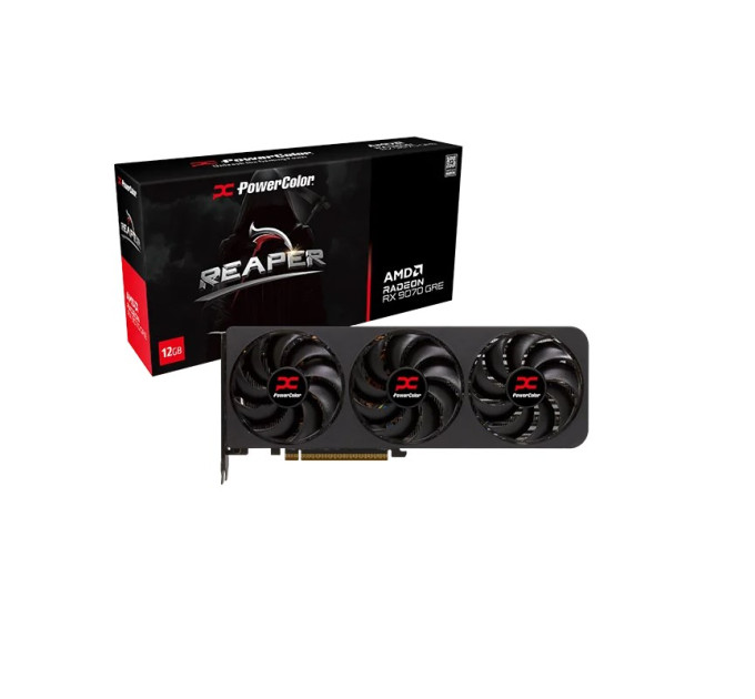 PowerColor Відеокарта AMD Radeon RX 9070 GRE 12GB GDDR6 Reaper PowerColor (RX9070GRE 12G-A)