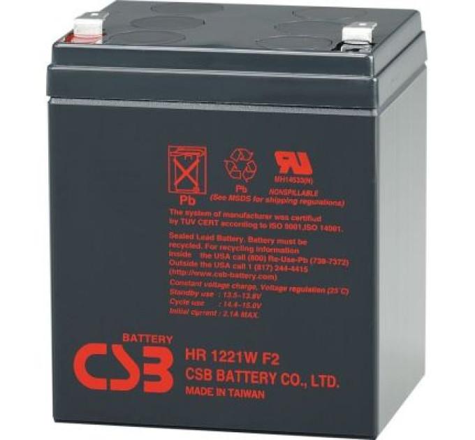 CSB Батарея до ДБЖ 12В 5 Ач CSB (HR1221W F2)