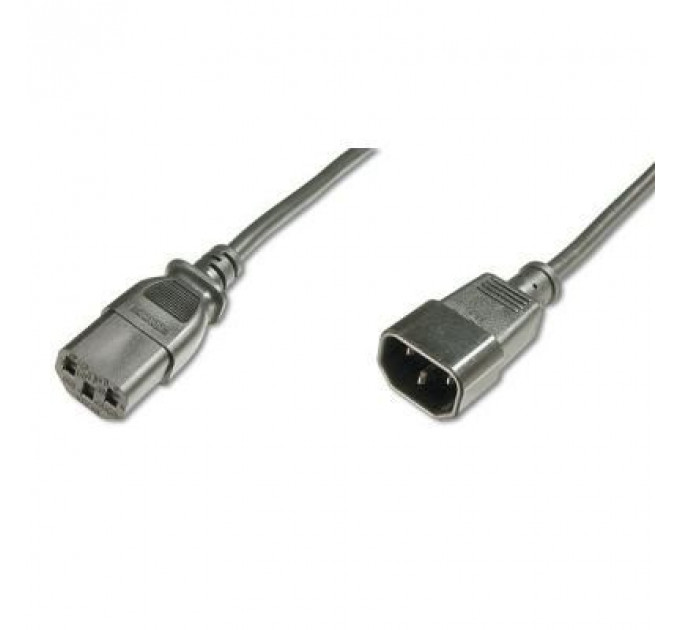 Кабель живлення C13 to C14 1.8m Digitus (AK-440201-018-S)