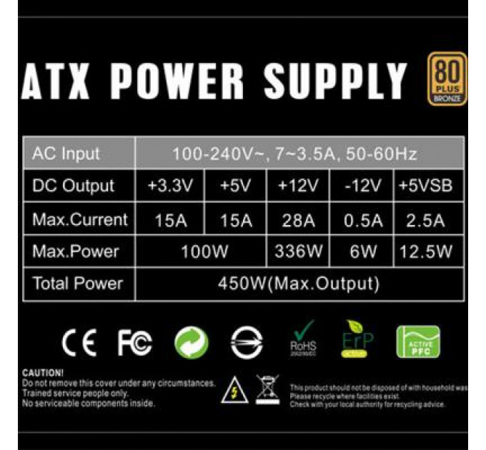 Блок живлення Gamemax 450W (GP-450)