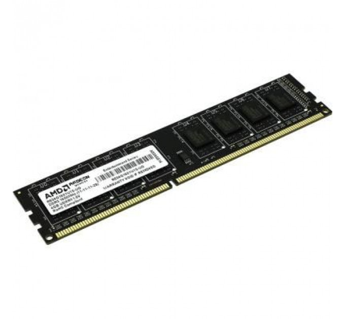 Модуль пам'яті для комп'ютера DDR3 4GB 1600 MHz AMD (R534G1601U1S-U)