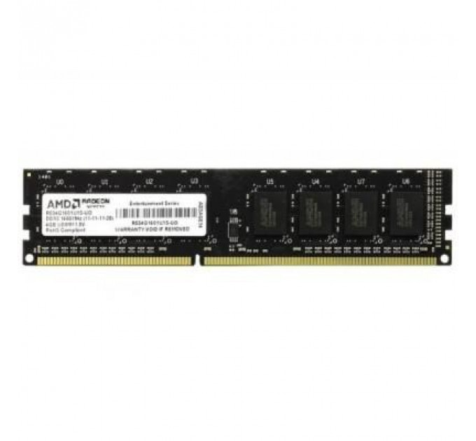 Модуль пам'яті для комп'ютера DDR3 4GB 1600 MHz AMD (R534G1601U1S-U)