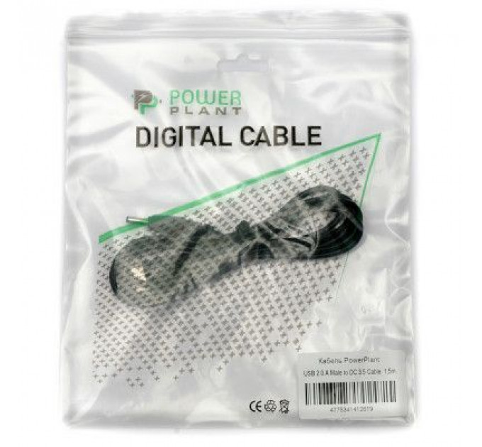 Кабель живлення USB2.0 AF to DC 3.5 PowerPlant (KD00AS1261)