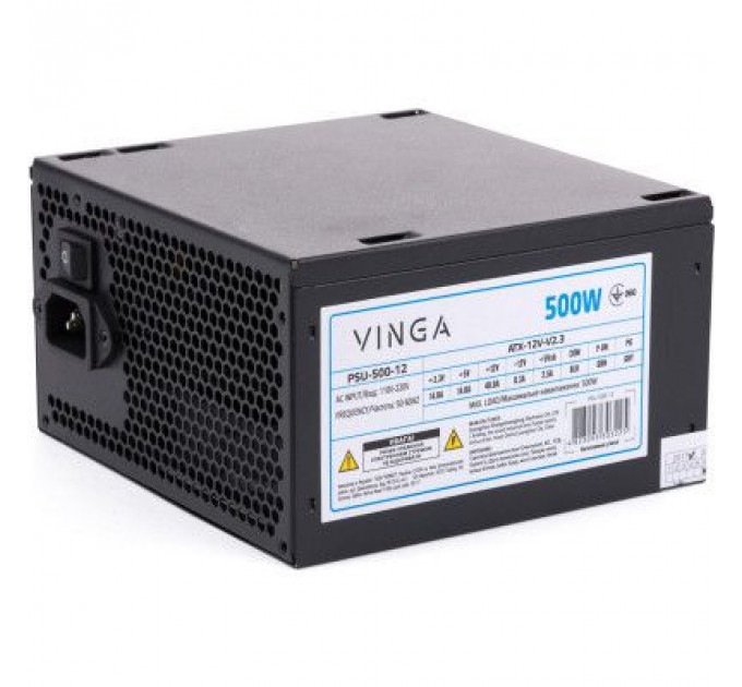 Блок живлення Vinga 500W ОЕМ (PSU-500-12)