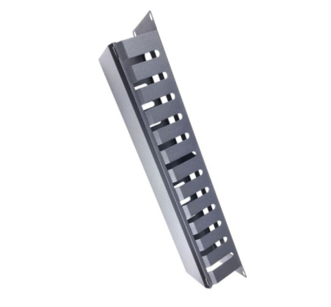 Eserver Кабельний організатор 19" 2U з кришкою SN (80мм) - 9005 Eserver (КР-012.2U.19)