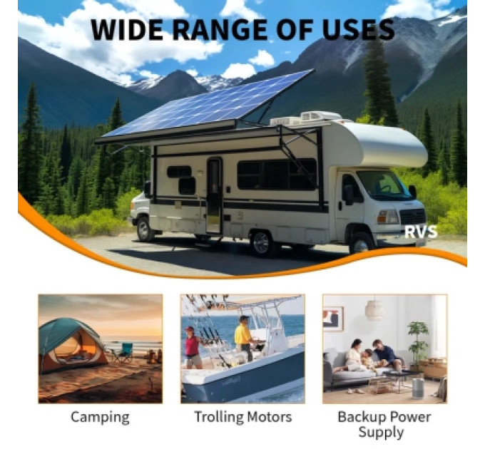 YEAGULCH Батарея LiFePo4 YEAGULCH 12.8V 100Ah Mini (YEAGULCH-12,8V/100Ah Mini)