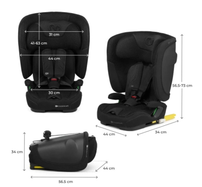 Kinderkraft Автокрісло Kinderkraft Fix2Go i-Size Black (KCFI2GO0BLK0000) (5902533925889)